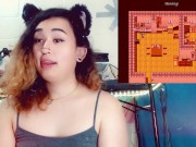 Tgirl Stripped teased and Fucked by Machine on stream