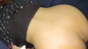 Chubby maid with long hair gets fucked by mature man in bedroom