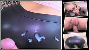 Jerk-Off On Her Big Ass In Leggings