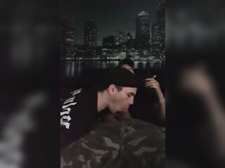 Caught Jerking Off by My Boy and Got My Cock Sucked Hard - he swallowed my cum