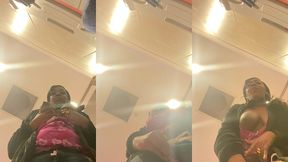 quick nut solo public masturbation in walmart bathroom