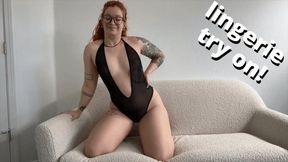 sheer, strappy, and crotchless lingerie try on - SD
