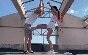 Outdoors BDSM Humiliation with Carefree Goddess Sofi