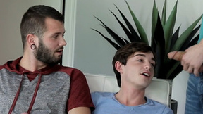 3some of double assfucking by gay brothers, marvelous! - Grayson Lange, Johnny Hill, Chad Piper