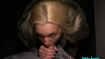 I fucked HOT BLONDE on the Rooftop of a PUBLIC building - Public Porn