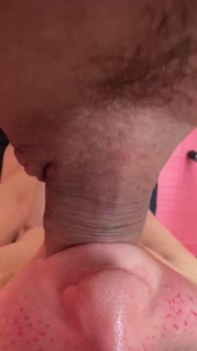 FPOV: Took his cum with sloppy bubble-blowing deepthroat for my own pleasure