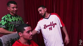 pocket - dois barbeiros latinos fazem o servico completo na barbearia com dupla penetracao e fisting (dobradinha pocket profanus barbearia ep4 & ep3)