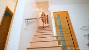 Claire Roos takes black cock in her ass while walking