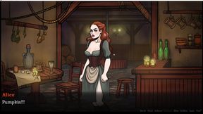 Naughty game action with a mature stripper