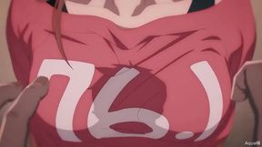 Shinji Grabs Power's Boobs in BDSM Chainsaw Man Hentai Scene