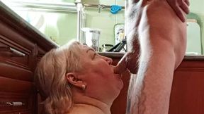 Oral&#x1F61C; pleasure with my MIL, face and mouth cumshot, swallows included