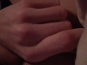 No lube so daddy goes in dry only using spit from his pretty mouth