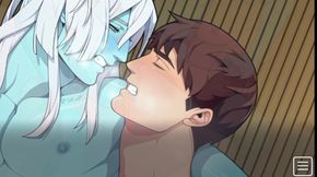 Finally my friend enjoys my delicious blue body, THE SIMBIAMT.