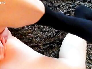 Trans Cutie with a Petite Rod Orgasms and Oozes