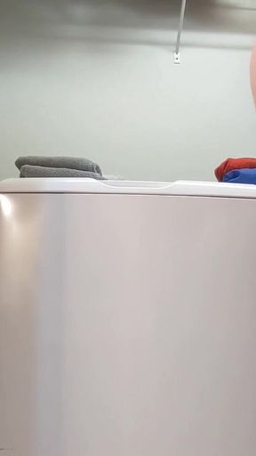 Little stepsister stuck in dryer
