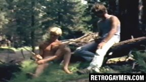 Vintage cocksucker services friends then gets fucked
