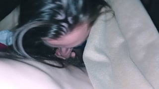 College chick sucks me dry! 👅