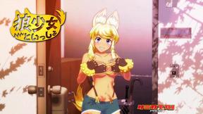 ”Blonde wolf chick is by your side all day”