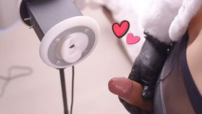 Erotic ASMR NIKKE Blanc Cosplay, Ear licking, Asian Femboy trans