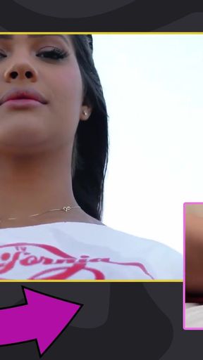 Powerful moment from &quot;Ayarla Sousa, a 20-year-old brunette with a perfect body and a pussy for the reality show California:&quot;