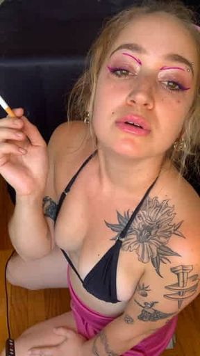 Mistress Mel smoking