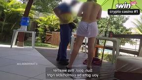 Hot wife Thay Ksada nailing with the water delivery dude - with English subtitles