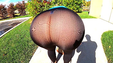 Insanely Transparent Leggings - 43yo wife