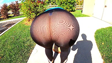 Insanely Transparent Leggings - 43yo wife