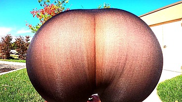 Insanely Transparent Leggings - 43yo wife