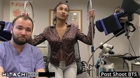 Miss Mars: Petite black nurse makes a guy climax with her Hitachi