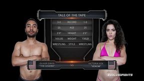 victoria voxxx vs oliver davis mixed wrestling
