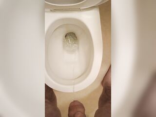 Urinate in shitter