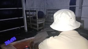 young black milf tease in public (voyeur)