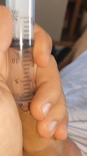 First Hardcore Cum Extraction in Syringe Part 1