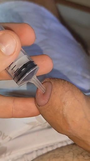 First Hardcore Cum Extraction in Syringe Part 1