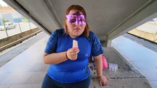 Sit on my face, eat my ass, make a popsicle with the cum and eat it in the subway