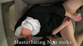 Masturbating Nun Eve Sucks Dick 2