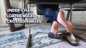 Under-Chair Loafer Mules Crossed Ankles - HD MP4