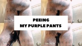 SSBBW PEEING PURPLE PANTS 720