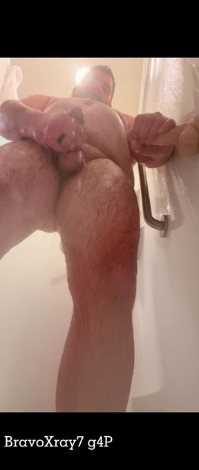 BravoXray7 Brock The Bear Shower Exploration, Sexual Emancipation While The Wife Is On Vacation.