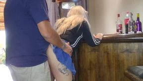 Hot Blonde Spreading Her Pussy Lips for a Massive Creampie
