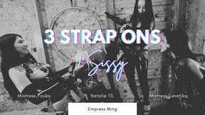 3 Strap-ons, 1 Sissy!