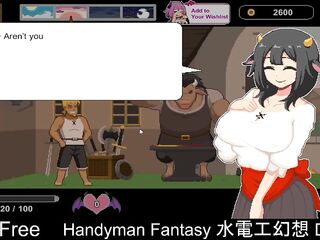 Handyman Dream (Free Steam Demo Game) Raunchy Content, Nudity, Simulation, 2D