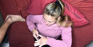 I Sit on My Step Sister-in-law&#039;s Breasts and I Put My Cock in Her Mouth Until I Fill It with Milk