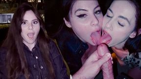 We Helped A Lost Tourist And She Thanked Us By Blowing My Boyfriend Public Double Blowjob