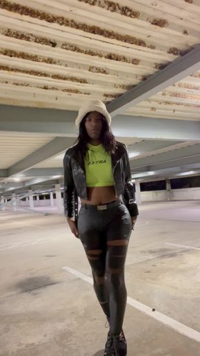 Crossdresser in public