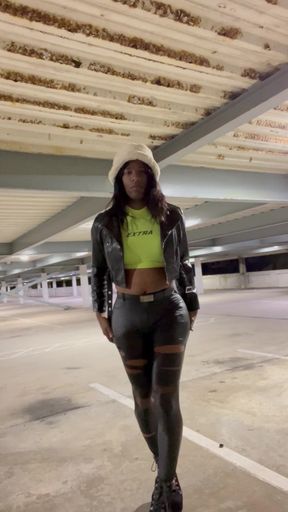 Crossdresser in public