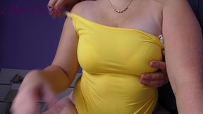 touching nini divine s big tits and big ass!