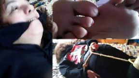 Chubby girl tied and gagged