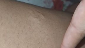 Leg caresses